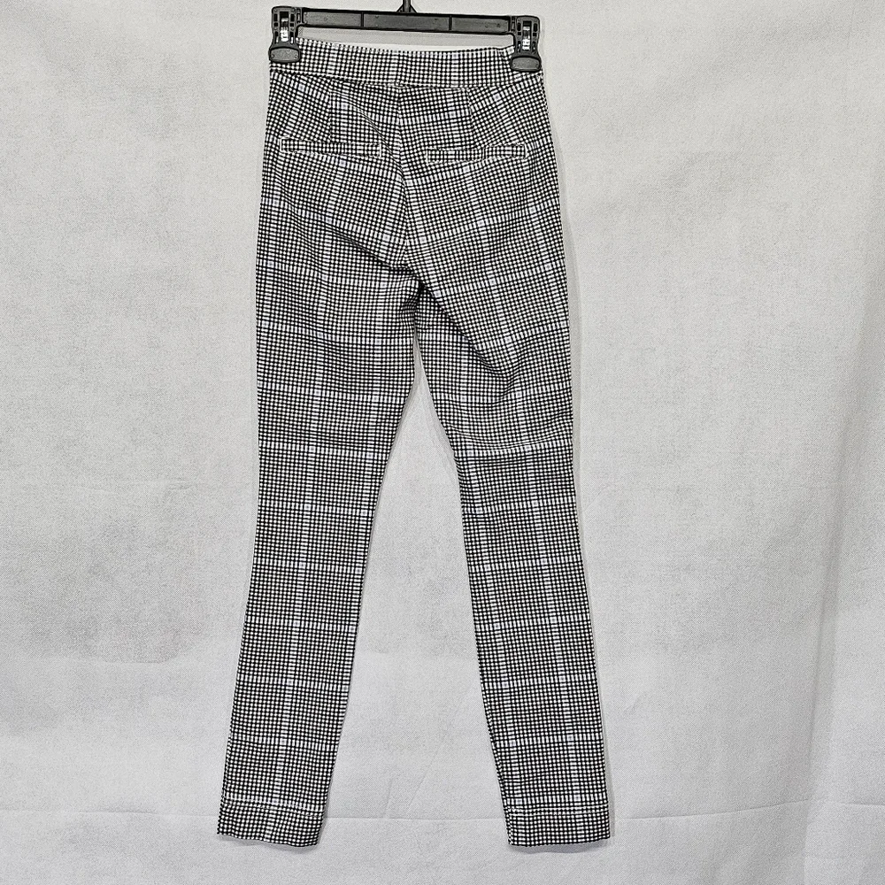 Hollister Ultra High Rise Checkered Black White Blue Pants Size XS - Picture 5 of 7